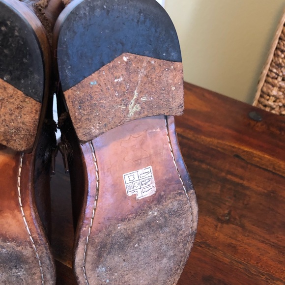 Men’s Red Tape Brown Leather Zip Up Boots/ Size 9 - Picture 13 of 15